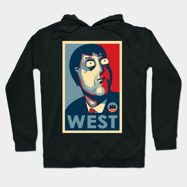 Adam West 'Hope' Poster Hoodie by boxsmasher